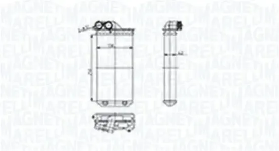 Wärmetauscher, Innenraumheizung MAGNETI MARELLI 350218460000 Bild Wärmetauscher, Innenraumheizung MAGNETI MARELLI 350218460000