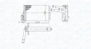 Wärmetauscher, Innenraumheizung MAGNETI MARELLI 350218462000