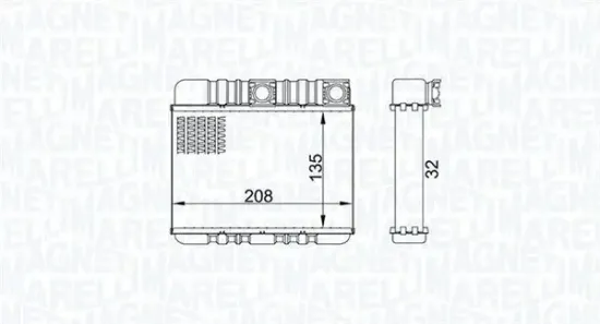 Wärmetauscher, Innenraumheizung MAGNETI MARELLI 350218469000 Bild Wärmetauscher, Innenraumheizung MAGNETI MARELLI 350218469000