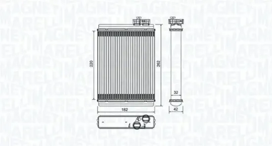 Wärmetauscher, Innenraumheizung MAGNETI MARELLI 350218471000 Bild Wärmetauscher, Innenraumheizung MAGNETI MARELLI 350218471000