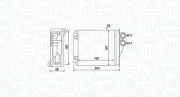 Wärmetauscher, Innenraumheizung MAGNETI MARELLI 350218481000