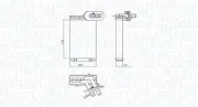 Wärmetauscher, Innenraumheizung MAGNETI MARELLI 350218494000