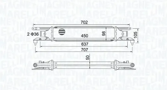 Ladeluftkühler MAGNETI MARELLI 351319204110 Bild Ladeluftkühler MAGNETI MARELLI 351319204110