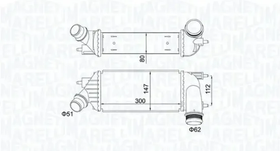 Ladeluftkühler MAGNETI MARELLI 351319204140 Bild Ladeluftkühler MAGNETI MARELLI 351319204140