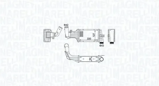 Ladeluftkühler MAGNETI MARELLI 351319204160 Bild Ladeluftkühler MAGNETI MARELLI 351319204160