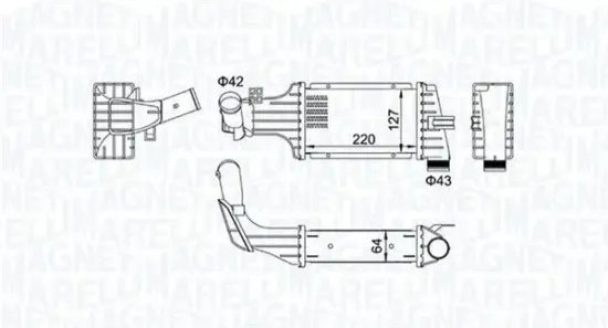 Ladeluftkühler MAGNETI MARELLI 351319204190 Bild Ladeluftkühler MAGNETI MARELLI 351319204190