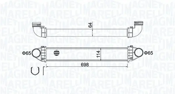 Ladeluftkühler MAGNETI MARELLI 351319204210