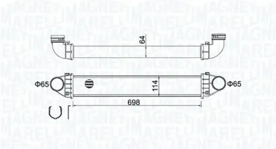 Ladeluftkühler MAGNETI MARELLI 351319204210 Bild Ladeluftkühler MAGNETI MARELLI 351319204210
