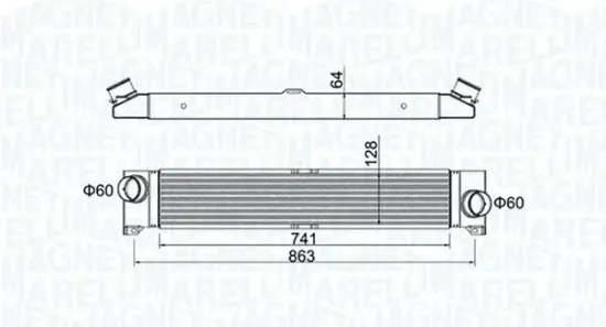 Ladeluftkühler MAGNETI MARELLI 351319204230 Bild Ladeluftkühler MAGNETI MARELLI 351319204230