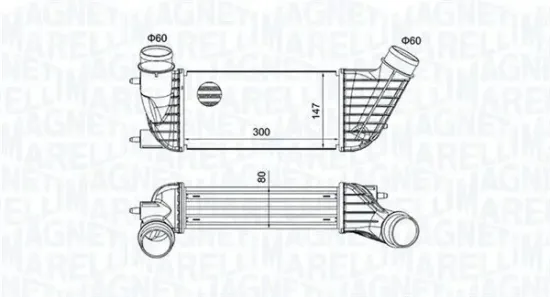 Ladeluftkühler MAGNETI MARELLI 351319204260 Bild Ladeluftkühler MAGNETI MARELLI 351319204260