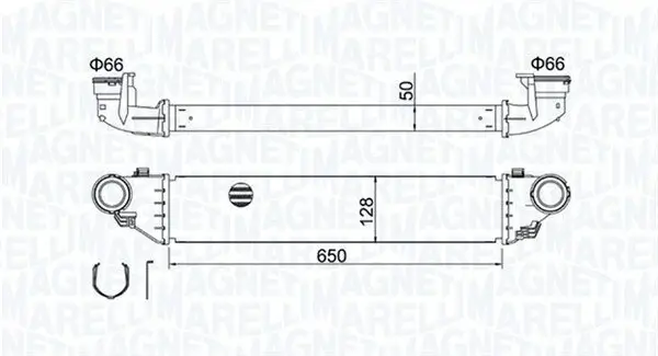 Ladeluftkühler MAGNETI MARELLI 351319204280