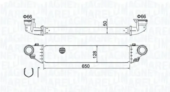 Ladeluftkühler MAGNETI MARELLI 351319204280 Bild Ladeluftkühler MAGNETI MARELLI 351319204280