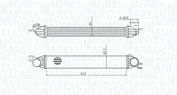 Ladeluftkühler MAGNETI MARELLI 351319204290