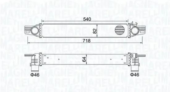 Ladeluftkühler MAGNETI MARELLI 351319204360 Bild Ladeluftkühler MAGNETI MARELLI 351319204360