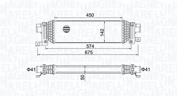 Ladeluftkühler MAGNETI MARELLI 351319204380