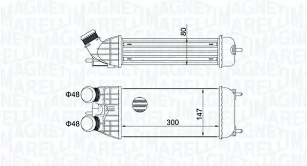 Ladeluftkühler MAGNETI MARELLI 351319204470