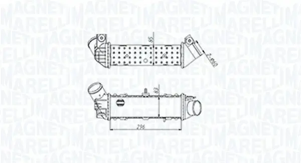 Ladeluftkühler MAGNETI MARELLI 351319204490
