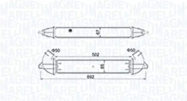 Ladeluftkühler MAGNETI MARELLI 351319204610