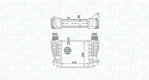 Ladeluftkühler MAGNETI MARELLI 351319204710