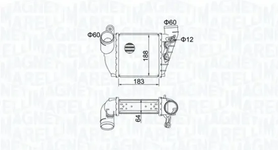 Ladeluftkühler MAGNETI MARELLI 351319204740 Bild Ladeluftkühler MAGNETI MARELLI 351319204740