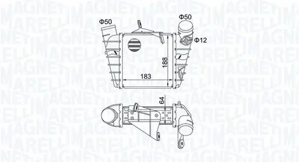 Ladeluftkühler MAGNETI MARELLI 351319204750