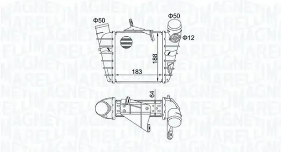 Ladeluftkühler MAGNETI MARELLI 351319204750 Bild Ladeluftkühler MAGNETI MARELLI 351319204750