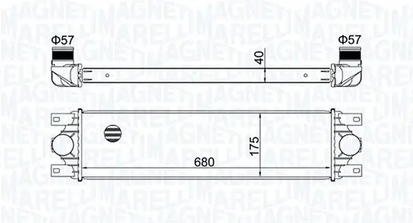 Ladeluftkühler MAGNETI MARELLI 351319204780
