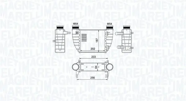 Ladeluftkühler MAGNETI MARELLI 351319204850