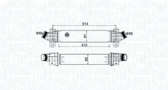 Ladeluftkühler MAGNETI MARELLI 351319204970 Bild Ladeluftkühler MAGNETI MARELLI 351319204970