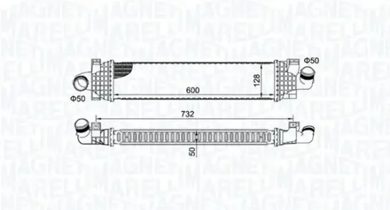 Ladeluftkühler MAGNETI MARELLI 351319204980 Bild Ladeluftkühler MAGNETI MARELLI 351319204980
