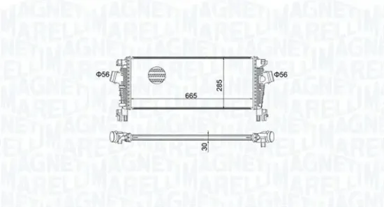 Ladeluftkühler MAGNETI MARELLI 351319205070 Bild Ladeluftkühler MAGNETI MARELLI 351319205070