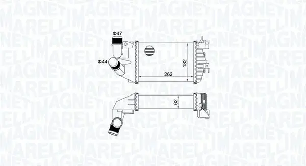 Ladeluftkühler MAGNETI MARELLI 351319205080