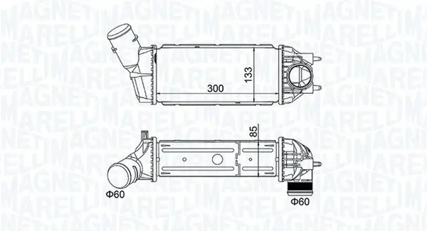 Ladeluftkühler MAGNETI MARELLI 351319205130
