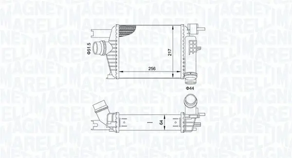 Ladeluftkühler MAGNETI MARELLI 351319205160