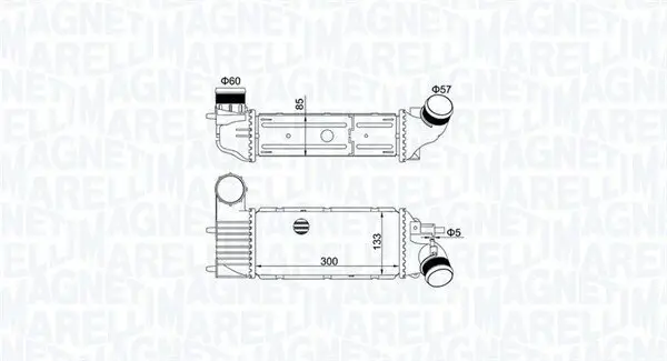 Ladeluftkühler MAGNETI MARELLI 351319205250