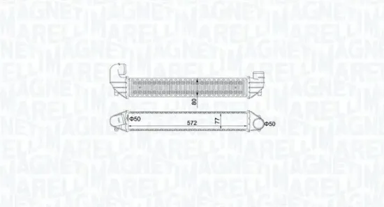 Ladeluftkühler MAGNETI MARELLI 351319205270 Bild Ladeluftkühler MAGNETI MARELLI 351319205270