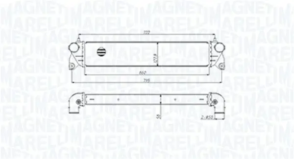 Ladeluftkühler MAGNETI MARELLI 351319205300