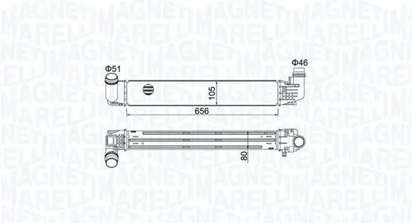 Ladeluftkühler MAGNETI MARELLI 351319205360