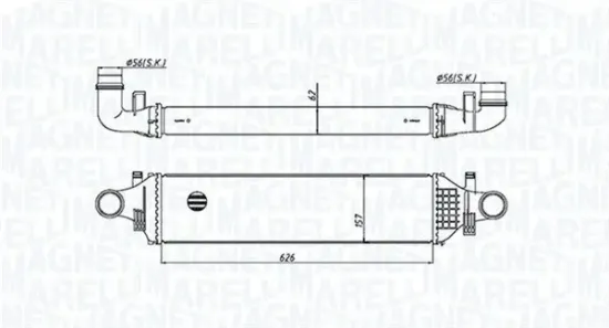 Ladeluftkühler MAGNETI MARELLI 351319205420 Bild Ladeluftkühler MAGNETI MARELLI 351319205420