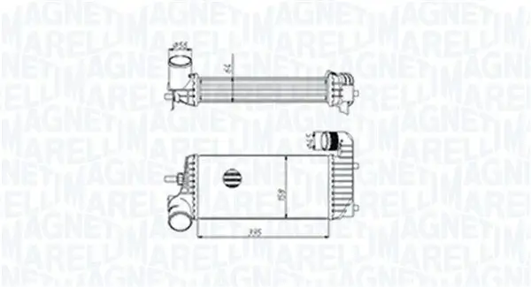 Ladeluftkühler MAGNETI MARELLI 351319205440