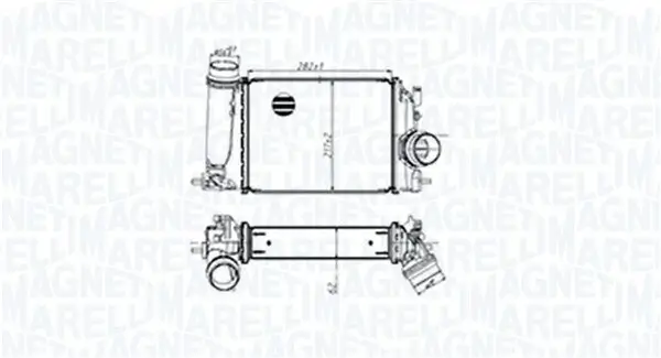 Ladeluftkühler MAGNETI MARELLI 351319205480