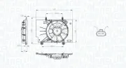 Lüfter, Motorkühlung 12 V MAGNETI MARELLI 069422734010