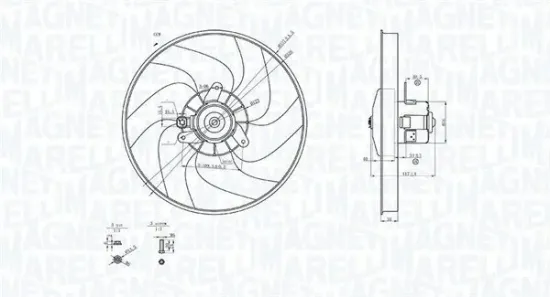 Lüfter, Motorkühlung 12 V MAGNETI MARELLI 069422756010 Bild Lüfter, Motorkühlung 12 V MAGNETI MARELLI 069422756010