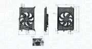 Lüfter, Motorkühlung 12 V MAGNETI MARELLI 069422777010