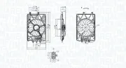 Lüfter, Motorkühlung 12 V MAGNETI MARELLI 069422781010