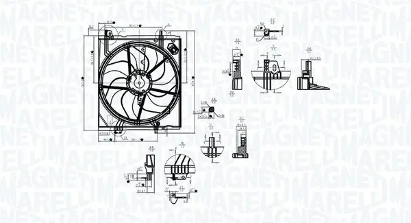 Lüfter, Motorkühlung 12 V MAGNETI MARELLI 069422787010