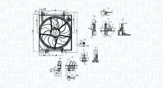 Lüfter, Motorkühlung 12 V MAGNETI MARELLI 069422787010 Bild Lüfter, Motorkühlung 12 V MAGNETI MARELLI 069422787010