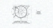 Lüfter, Motorkühlung 12 V MAGNETI MARELLI 069422789010