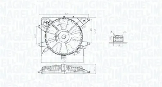 Lüfter, Motorkühlung 12 V MAGNETI MARELLI 069422789010 Bild Lüfter, Motorkühlung 12 V MAGNETI MARELLI 069422789010