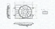 Lüfter, Motorkühlung 12 V MAGNETI MARELLI 069422796010